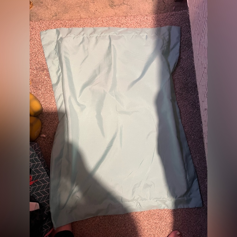 2 turquoise pillow shams